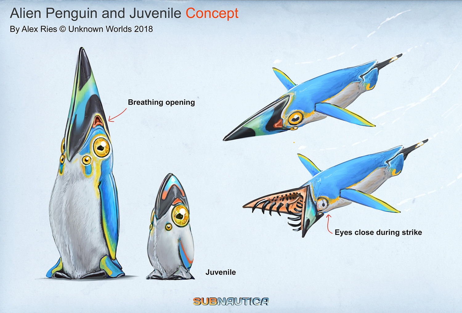 Subnautica Below Zero, alien penguin